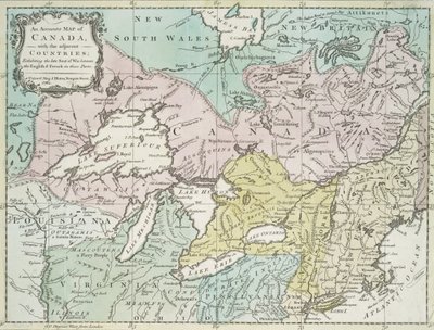 An Accurate Map of Canada, with the Adjacent Countries by Richard William Seale